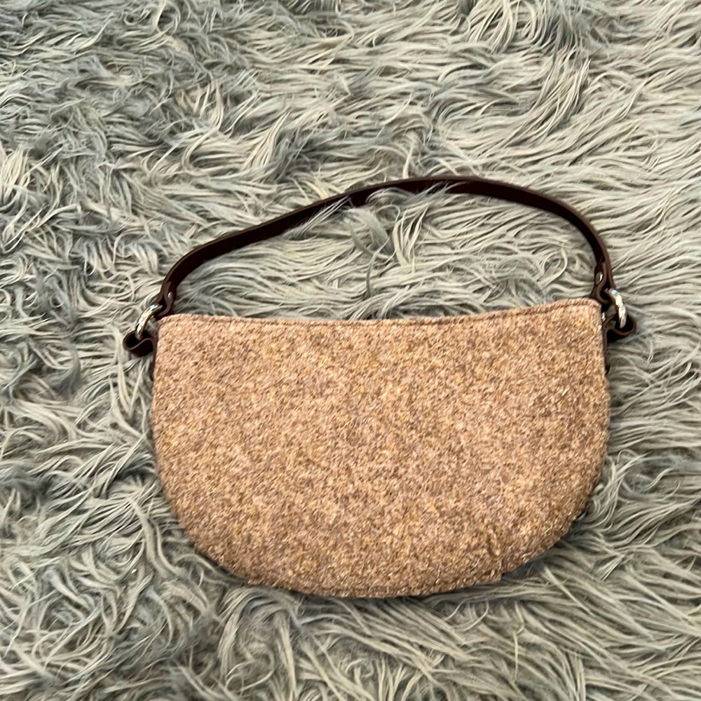 Banana Republic wool and leather purse
